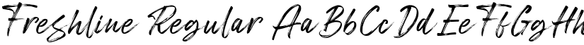 Freshline Regular font