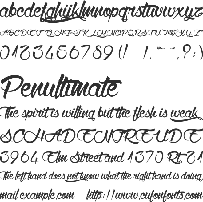 Wolf in the City font preview
