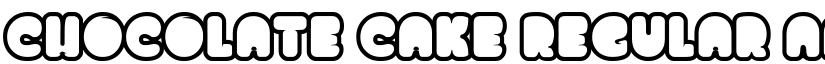 chocolate cake Regular font
