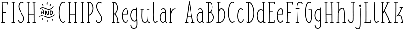 FISH&CHIPS Regular font