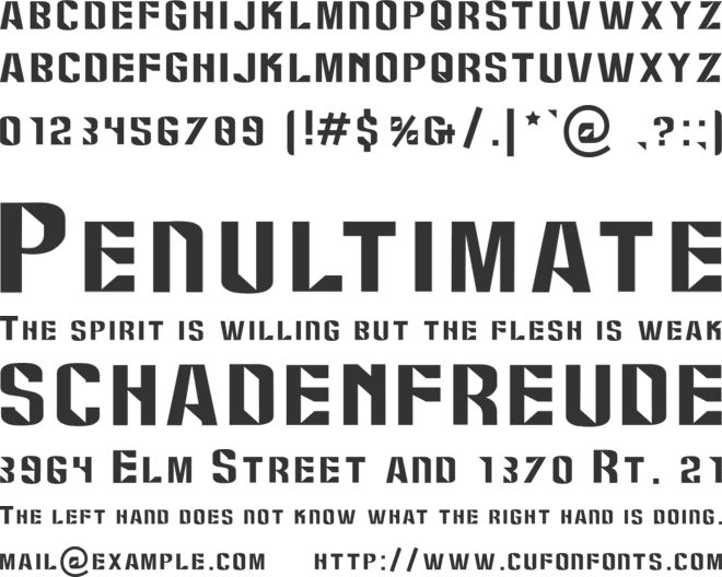 diamonds font preview