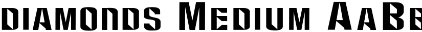 diamonds Medium font