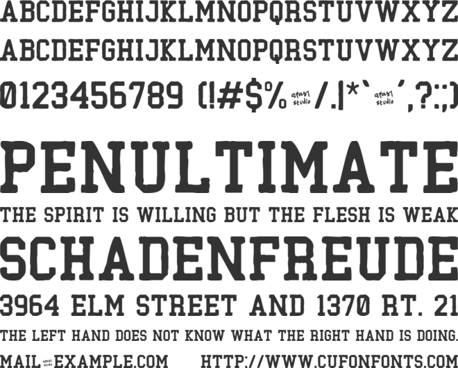Black Milk Rough font preview