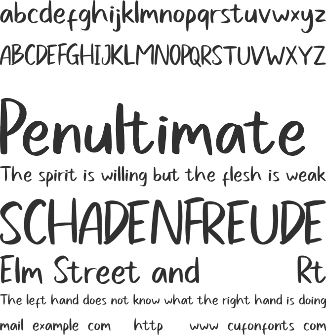 Sweet Buttermilk Free font preview