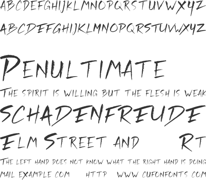 Rickies Free font preview