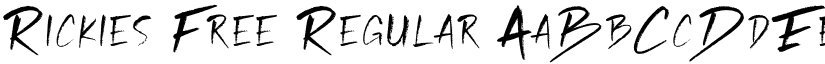 Rickies Free Regular font