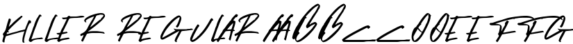 KILLER Regular font