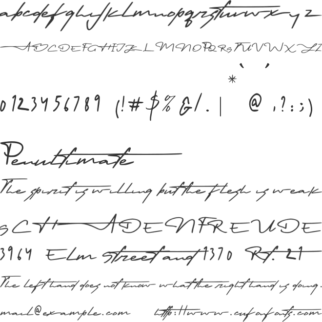 Tunisia font preview