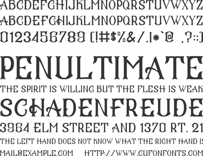 CS Mulan font preview