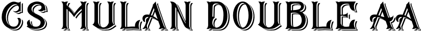 CS Mulan Double font