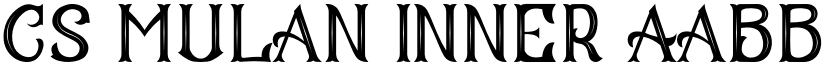 CS Mulan Inner font