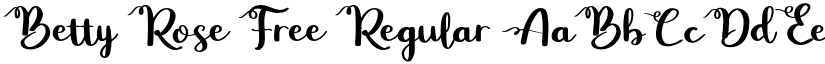 Betty Rose Free Regular font