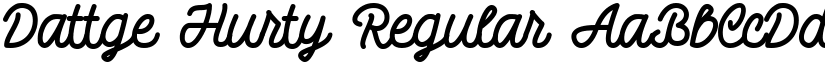 Dattge Hurty Regular font