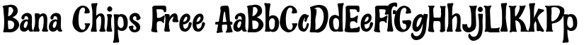 Bana Chips Free font