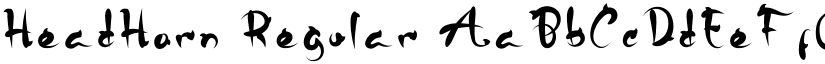 HeadHorn font download