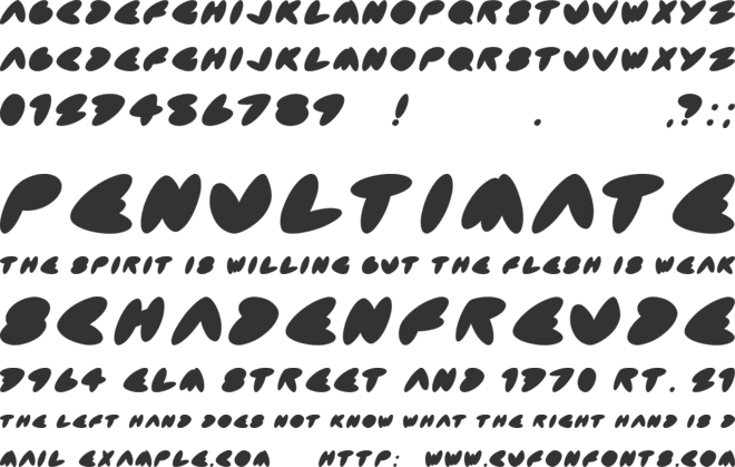 VAMOS A CASA font preview