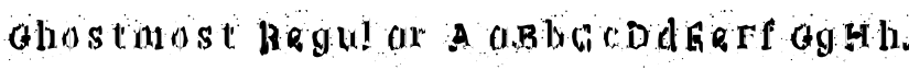 Ghostmost Regular font