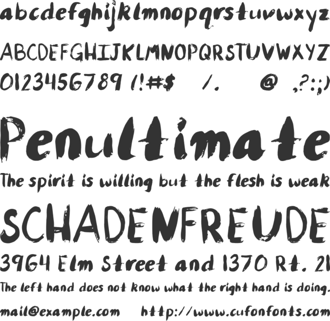 Birdhouse font preview