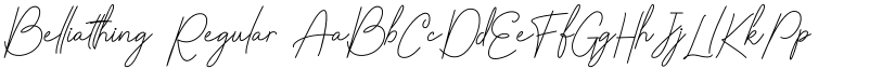 Belliatthing Regular font