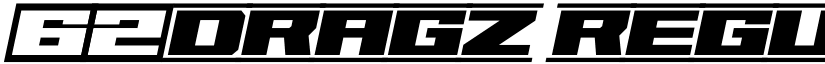 62DRAGZ Regular font