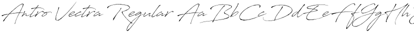 Antro Vectra Regular font