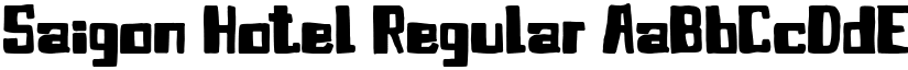 Saigon Hotel Regular font