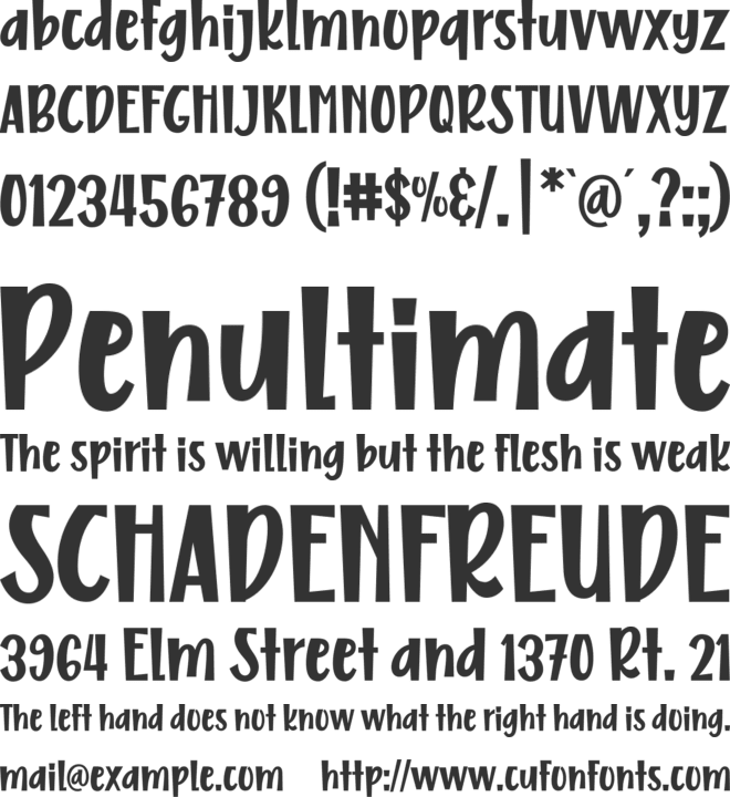 Free Monday font preview