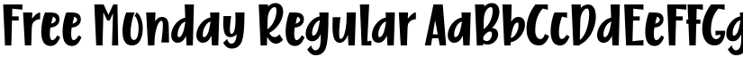 Free Monday Regular font