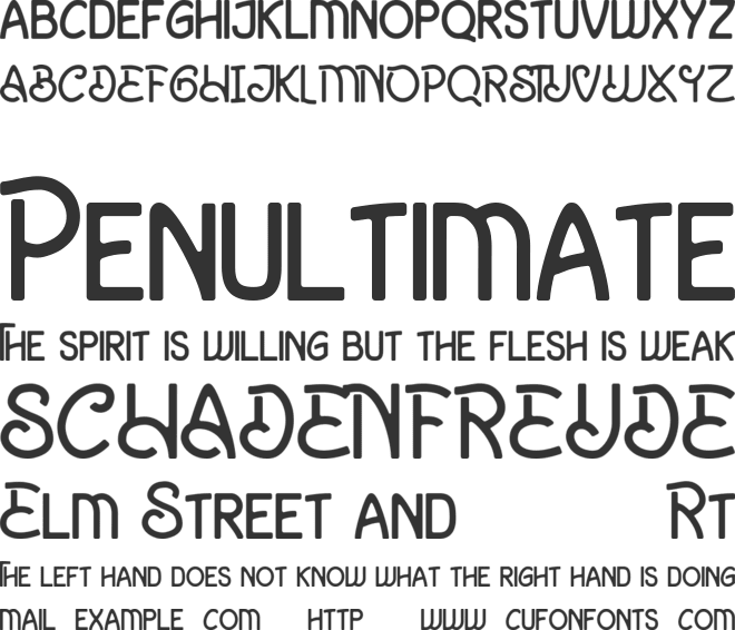 Eosland font preview