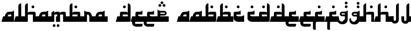 Alhambra Deep font