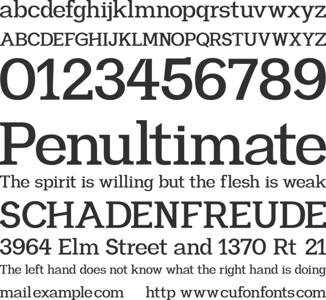 Heliony font preview