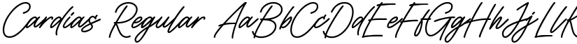 Cardias Regular font