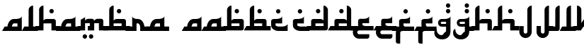 Alhambra font