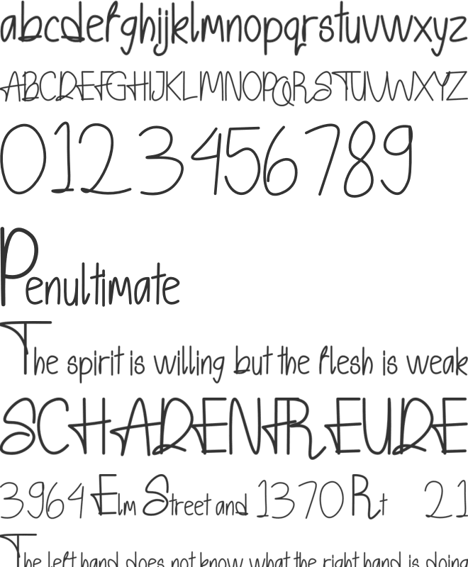 Belfica font preview