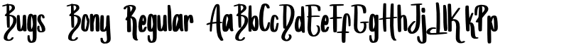 Bugs_Bony font download