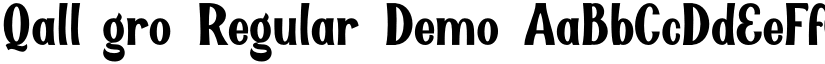 Qallégro Regular Demo font