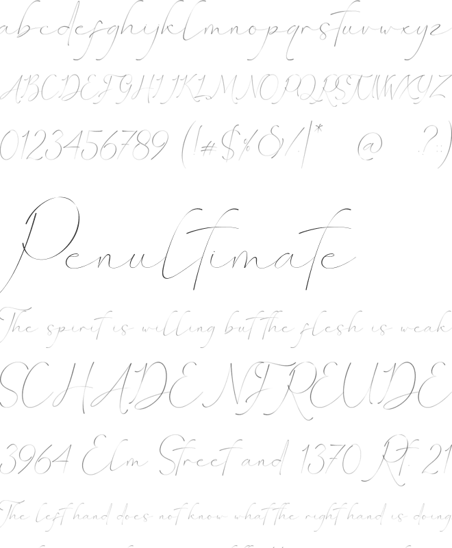 Febyetska font preview