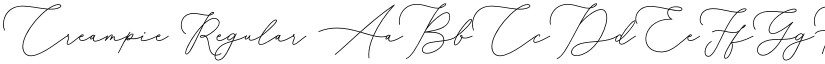 Creampie Regular font