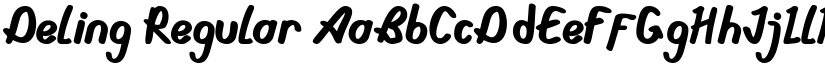 Deling Regular font