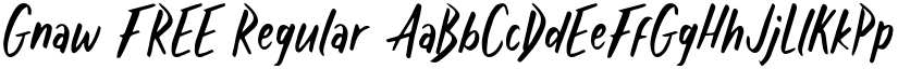 Gnaw FREE Regular font