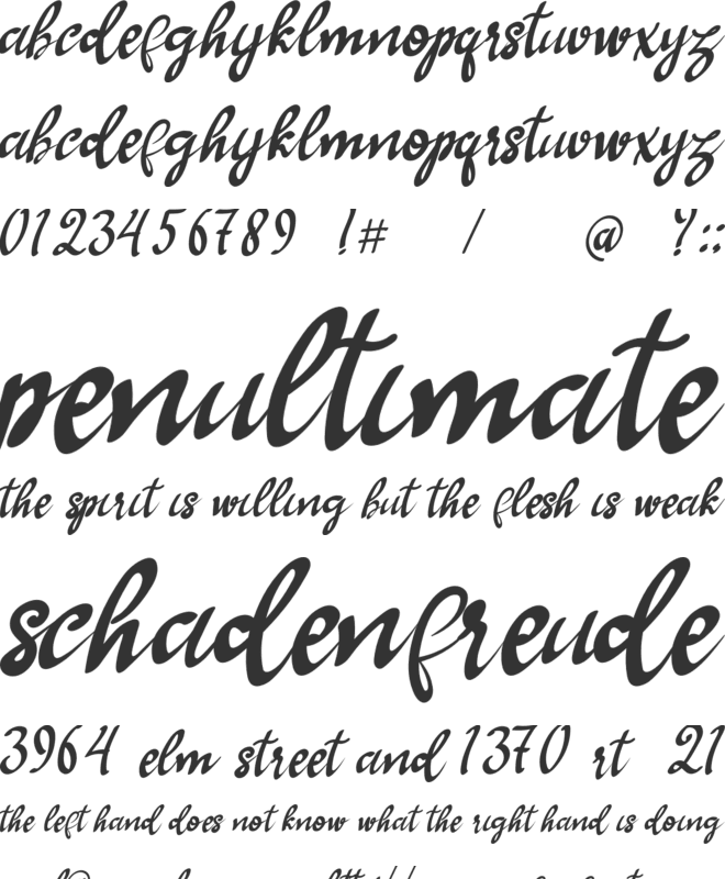Helala font preview