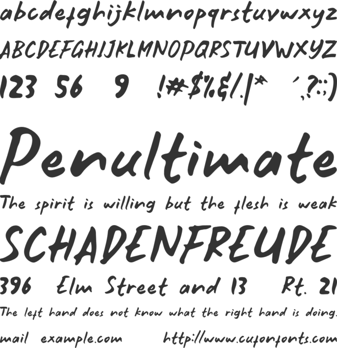 Sweet Birthday font preview