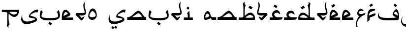Psuedo Saudi font