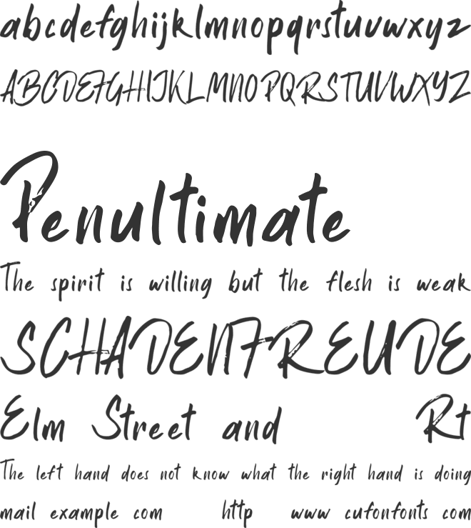 Bintale font preview