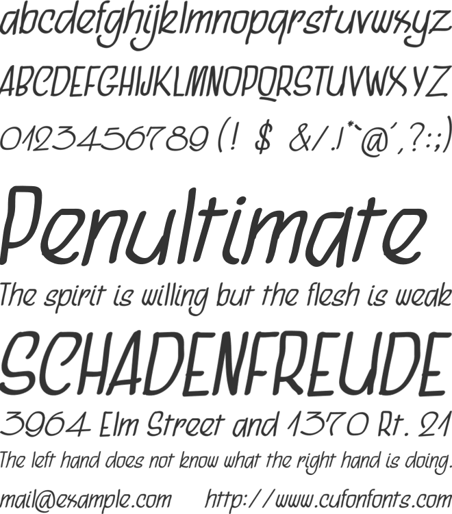 Supermarket Fila font preview