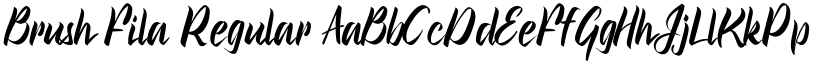 Brush Fila Regular font