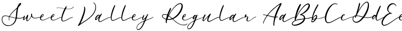 Sweet Valley Regular font