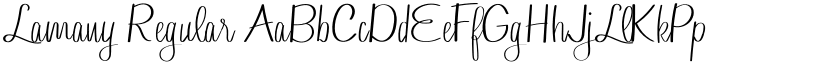 Lamany font download