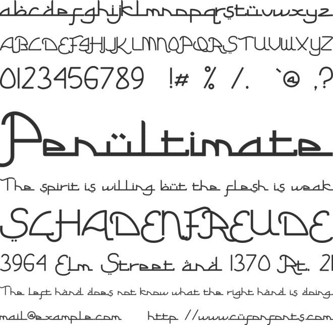 Ramadhan font preview