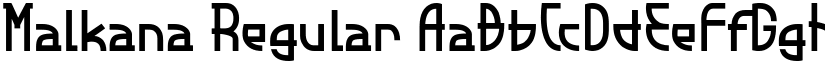 Malkana Regular font